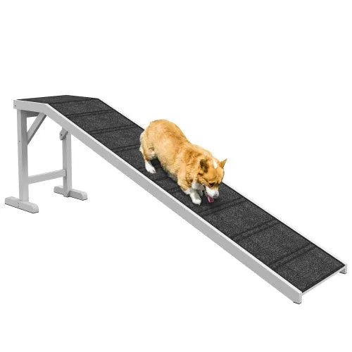 Cj Dropshipping - Ramp for Dog Bed - Non-Slip Carpet Pet Ramp with Top Platform - Steps & Ramps