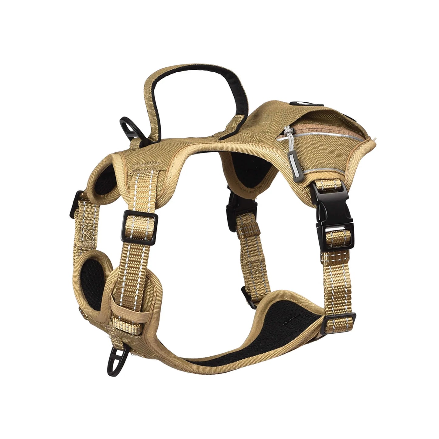 Cj Dropshipping - Tactical Dog Harness - No-Pull Vest with Poop Bag Holder - Harnesses