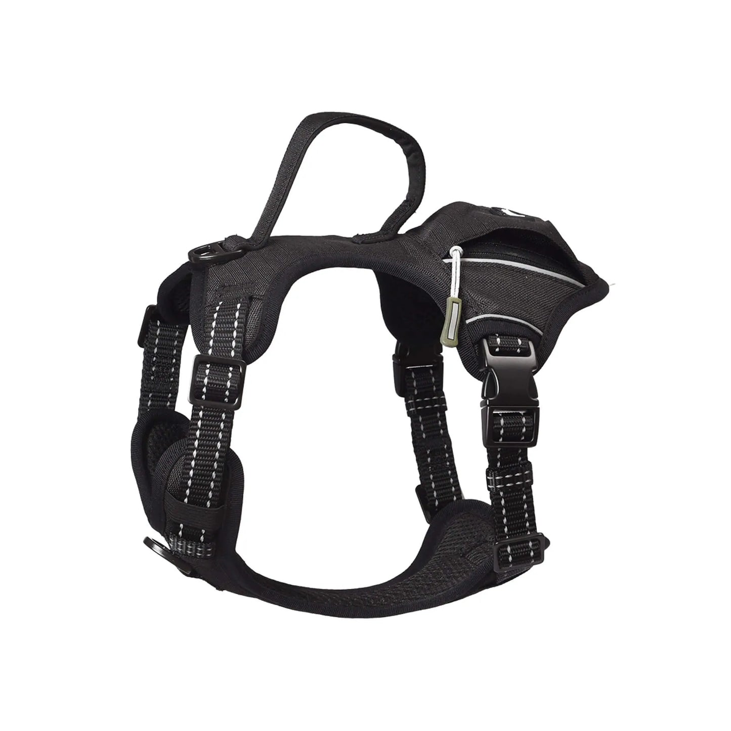 Cj Dropshipping - Tactical Dog Harness - No-Pull Vest with Poop Bag Holder - Harnesses