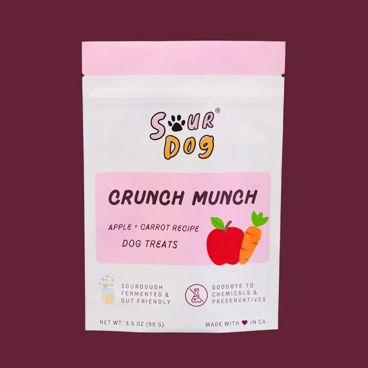 Sour Dog Crunch Munch Apple & Carrot Dog Treats (3.5oz) - main product image