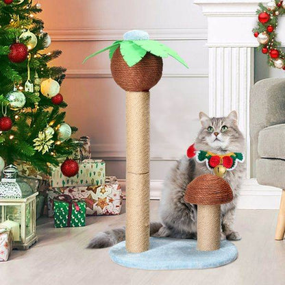 Purrfect Pet Kingdom Coconut Palm Cat Scratcher Tower Purrfect Pet Kingdom
