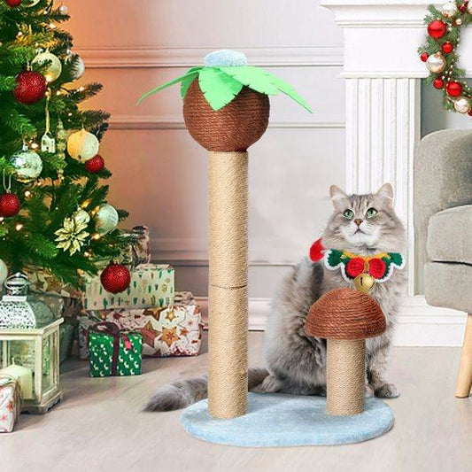 Purrfect Pet Kingdom Coconut Palm Cat Scratcher Tower Purrfect Pet Kingdom