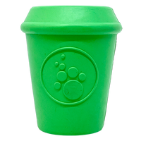 Coffee Cup eDispener Durable Rubber Chew Toy and Treat Dispenser