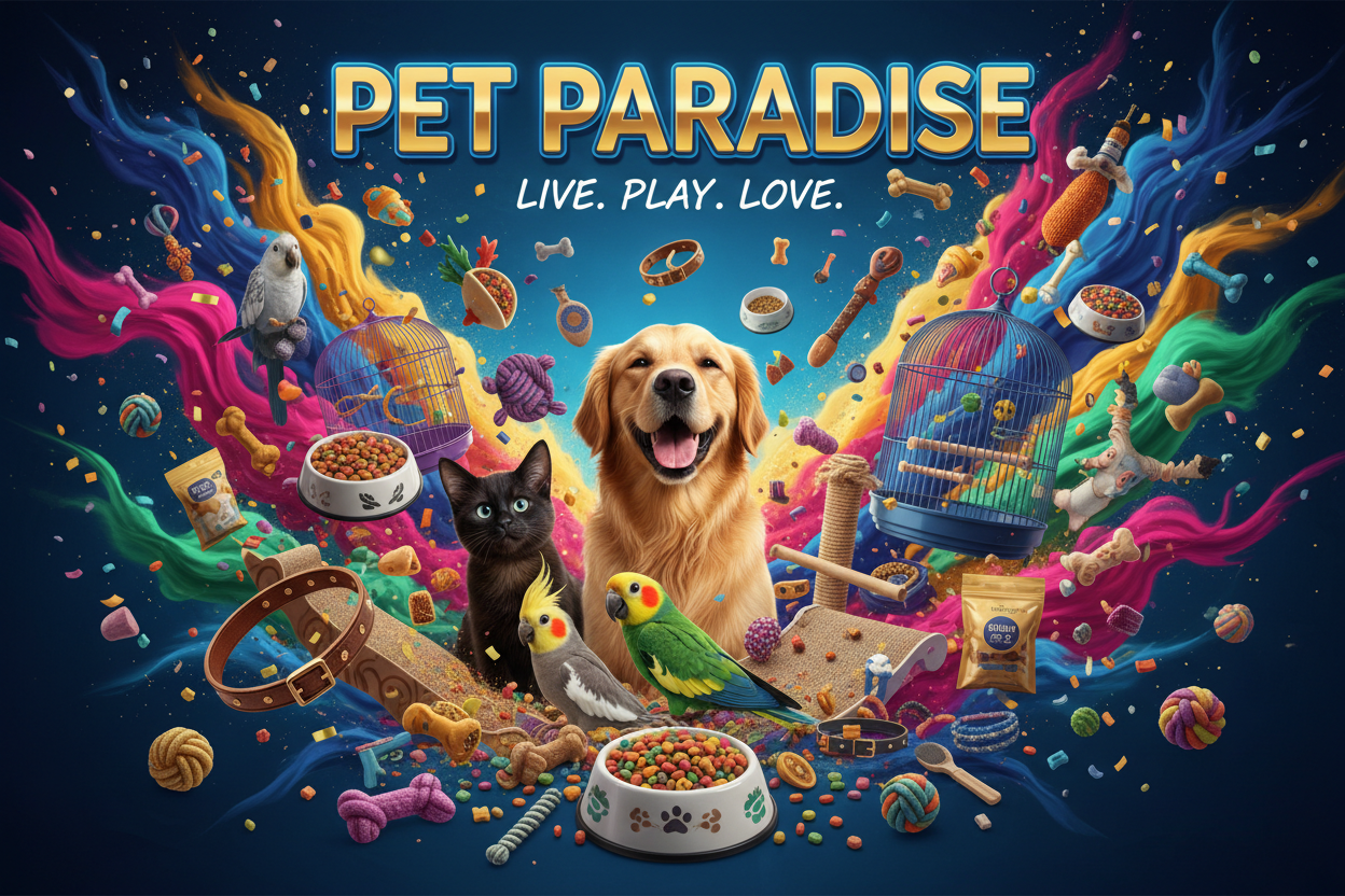 Colorful Pet Products Hero