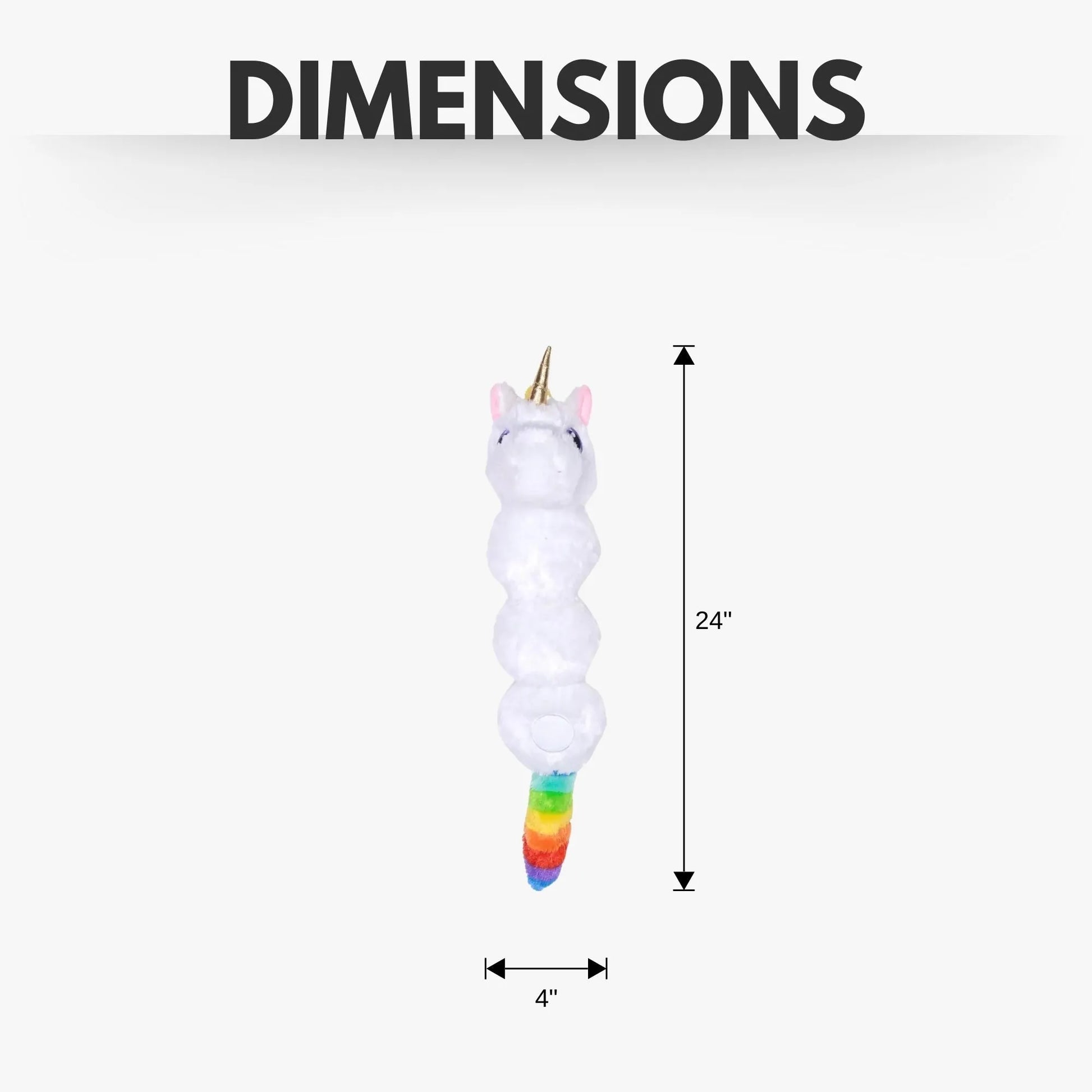 Colorful Unicorn Magical Creature Plush Dog Toy by Purrfect Pet Kingdom, 16.99, features a squeaker for playful pups.