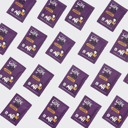 Come Here Buddy Individually Packaged Dog Wipes in travel size, budget-friendly, ideal for pets, priced at $11.99.