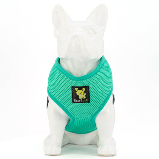 EcoBark Mint Turquoise Dog Harness - Over-the-Head Soft Mesh