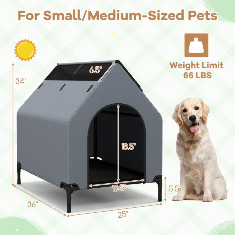 Purrfect Pet Kingdom Comfortable Dog House for Small Dogs Purrfect Pet Kingdom