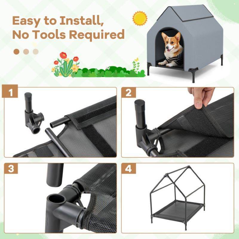 Purrfect Pet Kingdom Comfortable Dog House for Small Dogs Purrfect Pet Kingdom