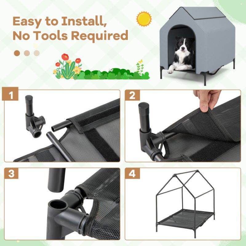 Purrfect Pet Kingdom Comfortable Dog House for Small Dogs Purrfect Pet Kingdom