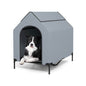 Purrfect Pet Kingdom Comfortable Dog House for Small Dogs M Grey & Black Purrfect Pet Kingdom