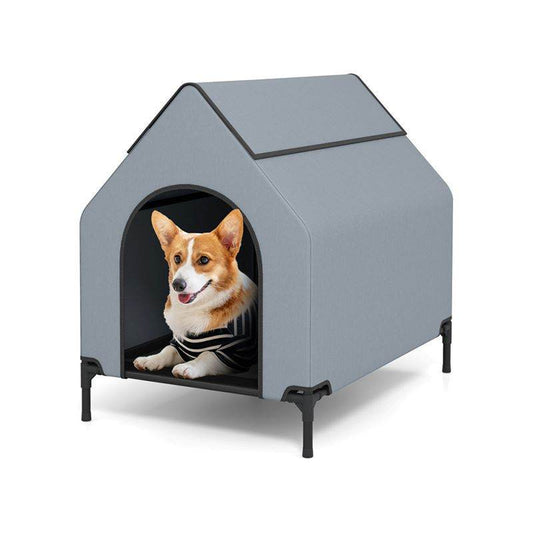 Purrfect Pet Kingdom Comfortable Dog House for Small Dogs S Grey & Black Purrfect Pet Kingdom