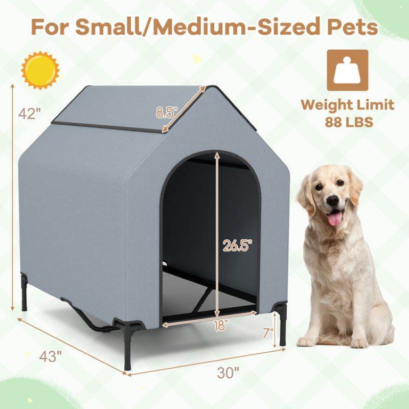 Purrfect Pet Kingdom Comfortable Dog House for Small Dogs Purrfect Pet Kingdom