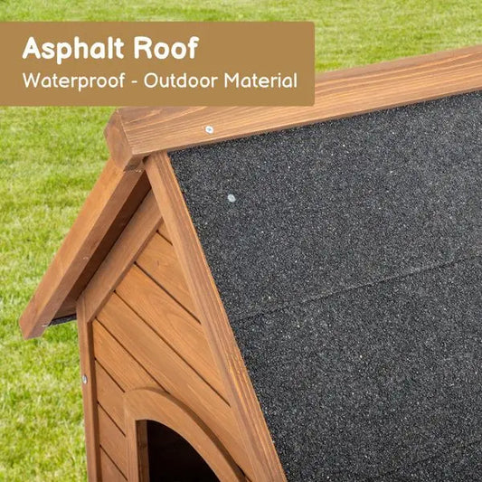 Purrfect Pet Kingdom Comfortable Weatherproof Dog House Purrfect Pet Kingdom