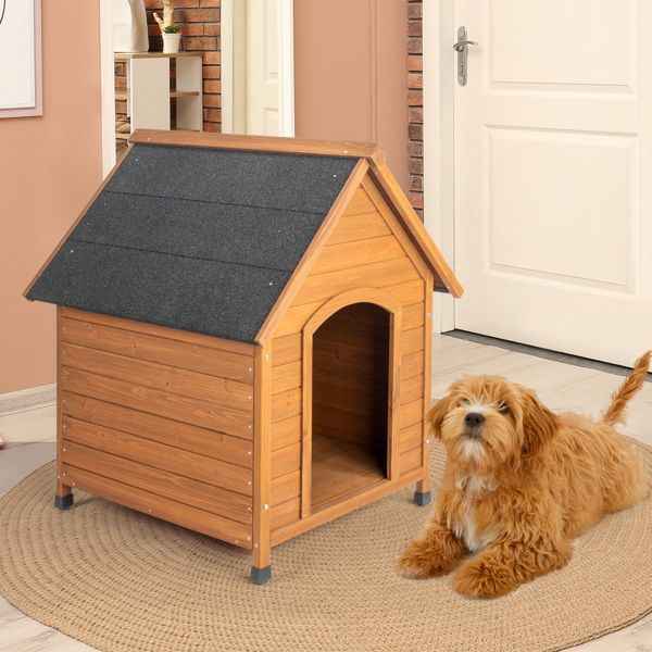 Purrfect Pet Kingdom Comfortable Weatherproof Dog House Purrfect Pet Kingdom
