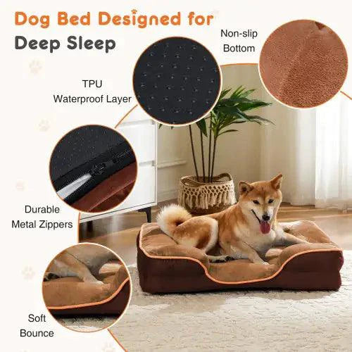 Dog Cat Orthopedic Memory Foam ComfyPet Bed