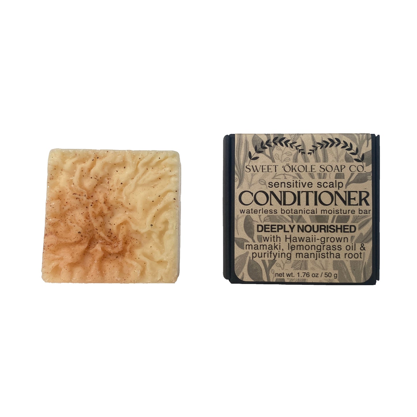 Pet Conditioner Bar Mamaki & Lemongrass Botanicals