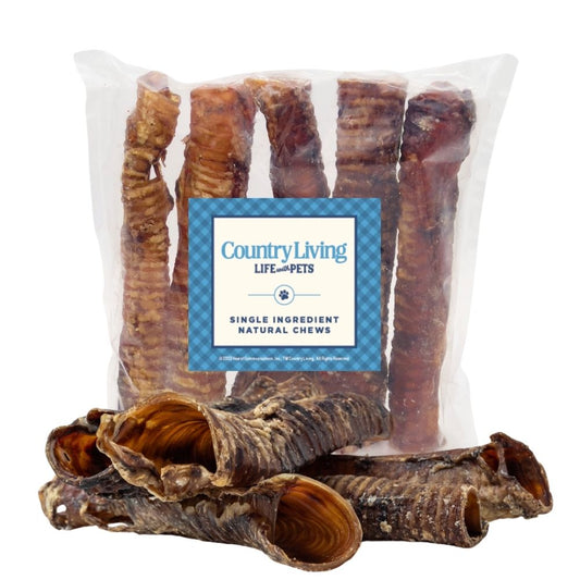Country Living All-Natural Beef Trachea Dog Treats,