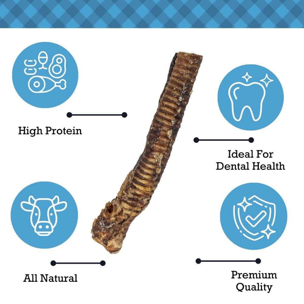Country Living All-Natural Beef Trachea Dog Treats,