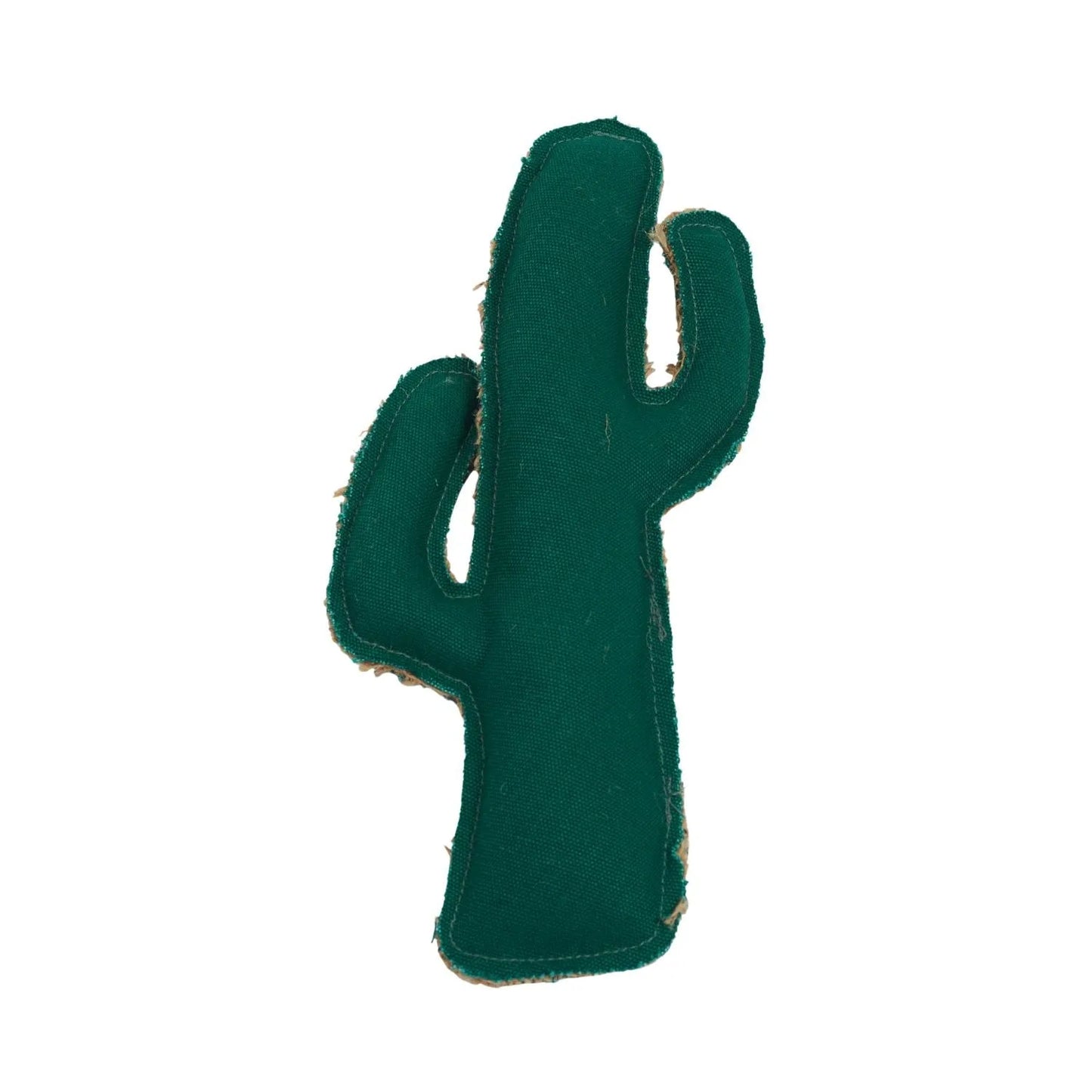 Country Living Canvas & Jute Cactus-Shaped Dog Chew Toy by American Pet Supplies, durable and non-toxic, perfect for playf...