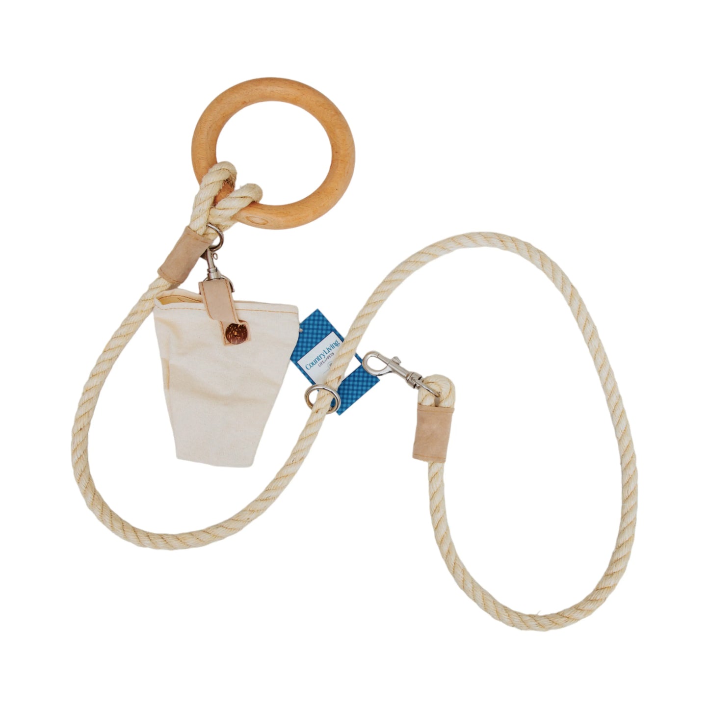 Country Living Carbon Neutral Dog Leash with Small Storage Bag by American Pet Supplies, perfect for eco-friendly dog owners.