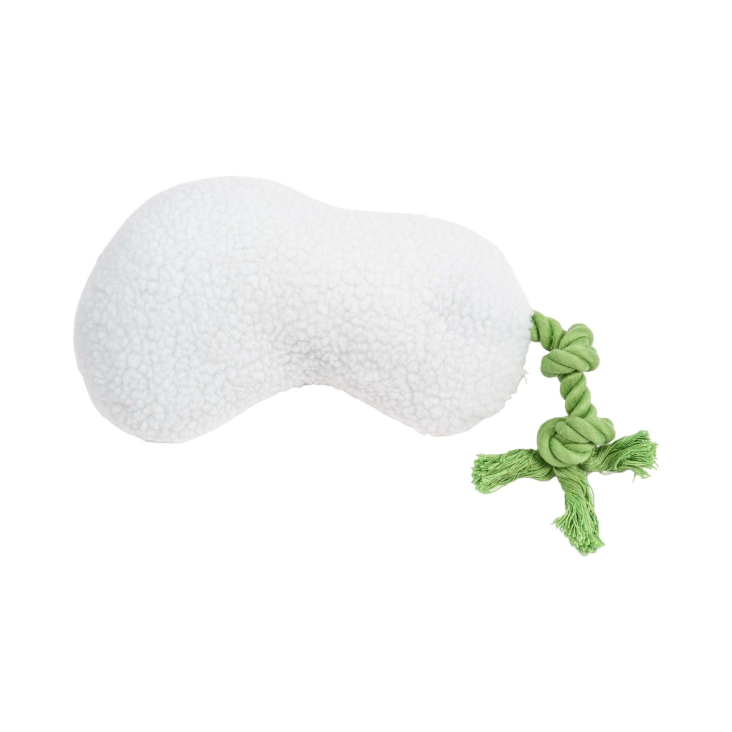 Purrfect Pet Kingdom crinkle dog toy for chewers with soft textured surface and a knotted rope handle