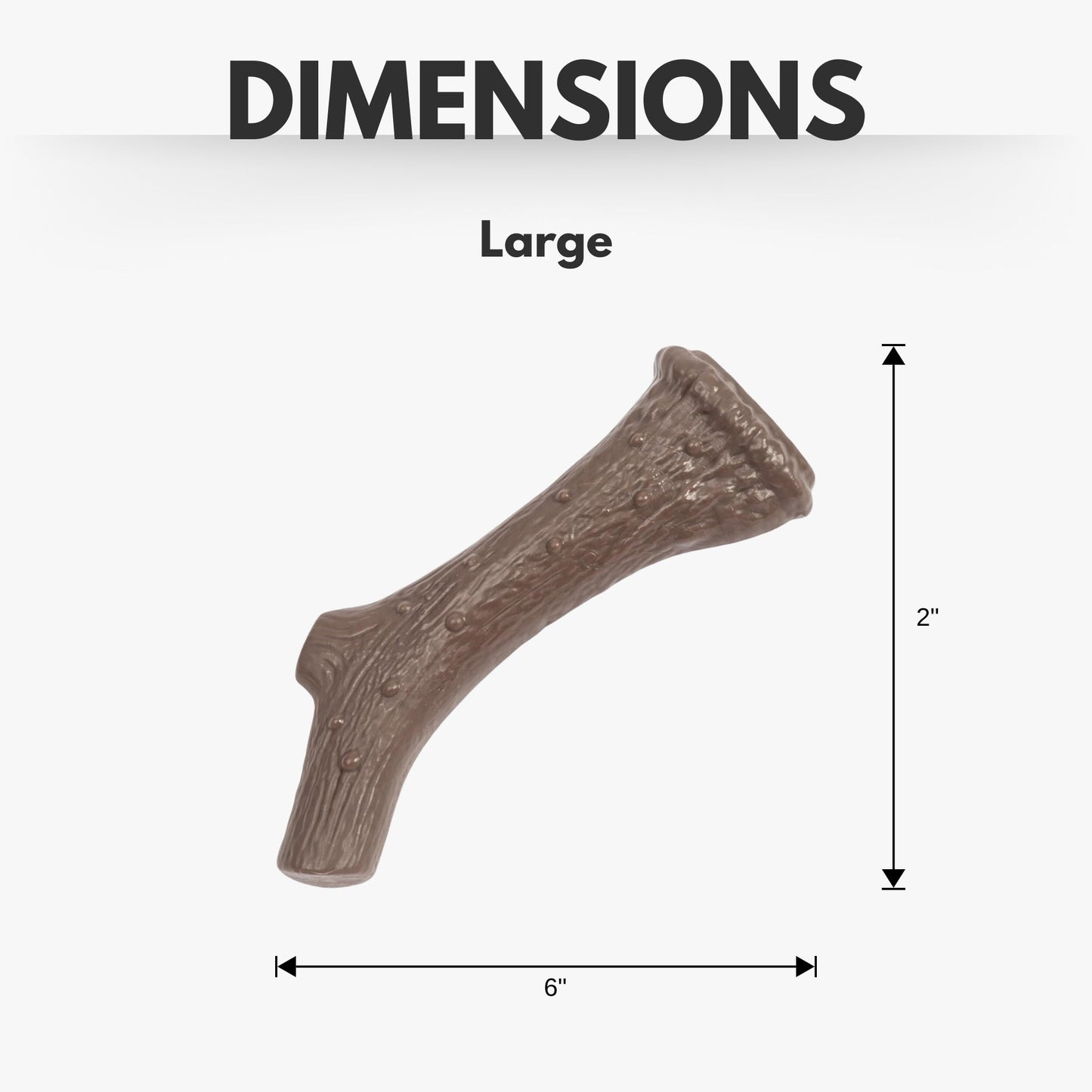 Large durable dog chew for aggressive chewers designed to withstand tough biting