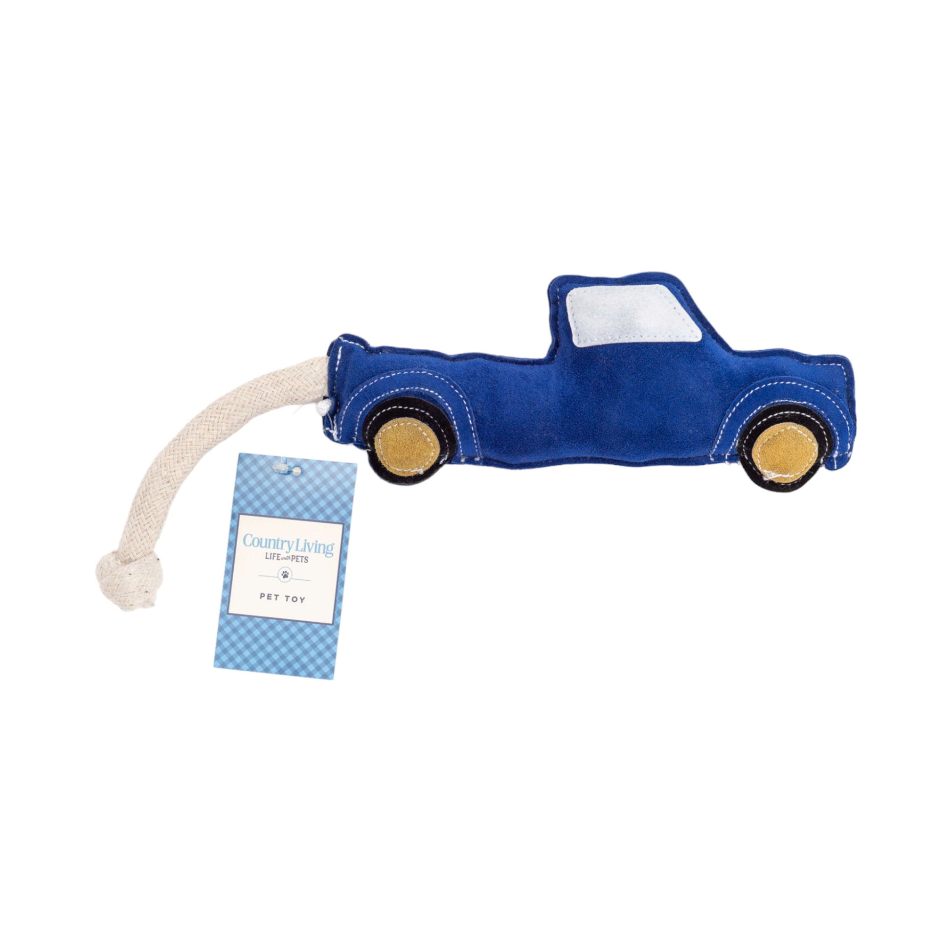 Blue Truck Plush Durable Dog Chew Toy for Aggressive Chewers from Purrfect Pet Kingdom
