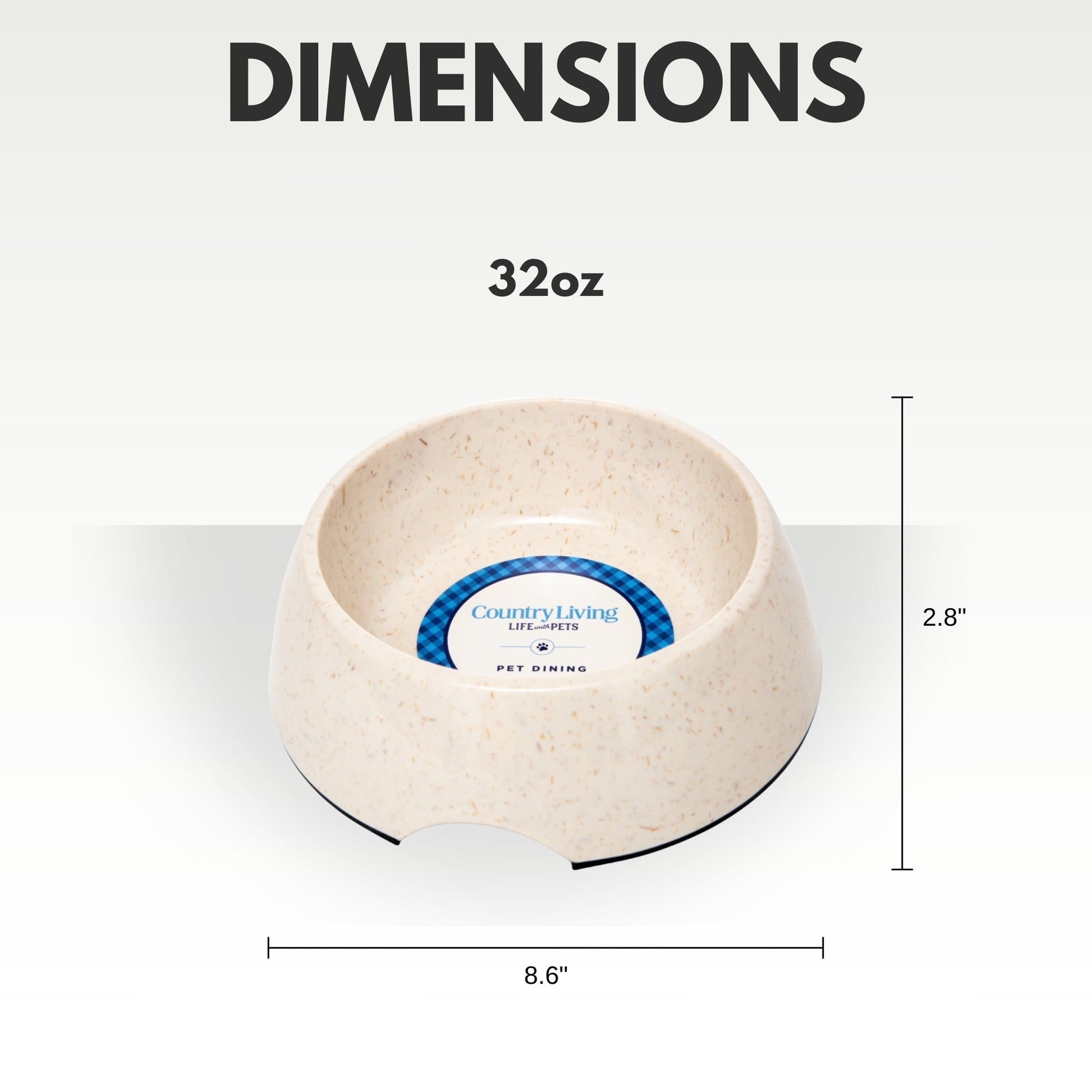 Dog Feeder Country Living Set of Natural Fiber Bowls White - gallery product image for dog feeder