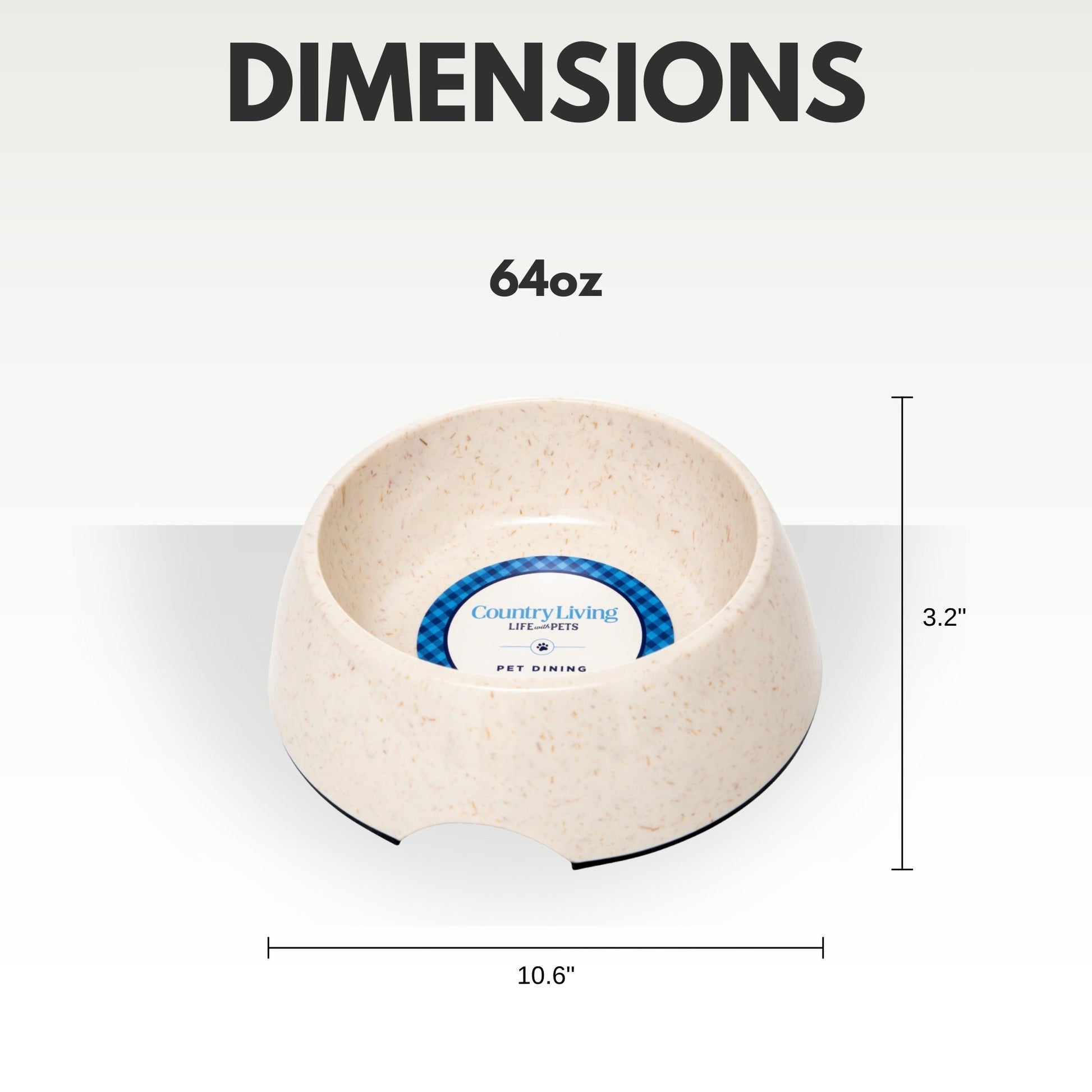 Dog Feeder Country Living Set of Natural Fiber Bowls White - gallery product image for dog feeder
