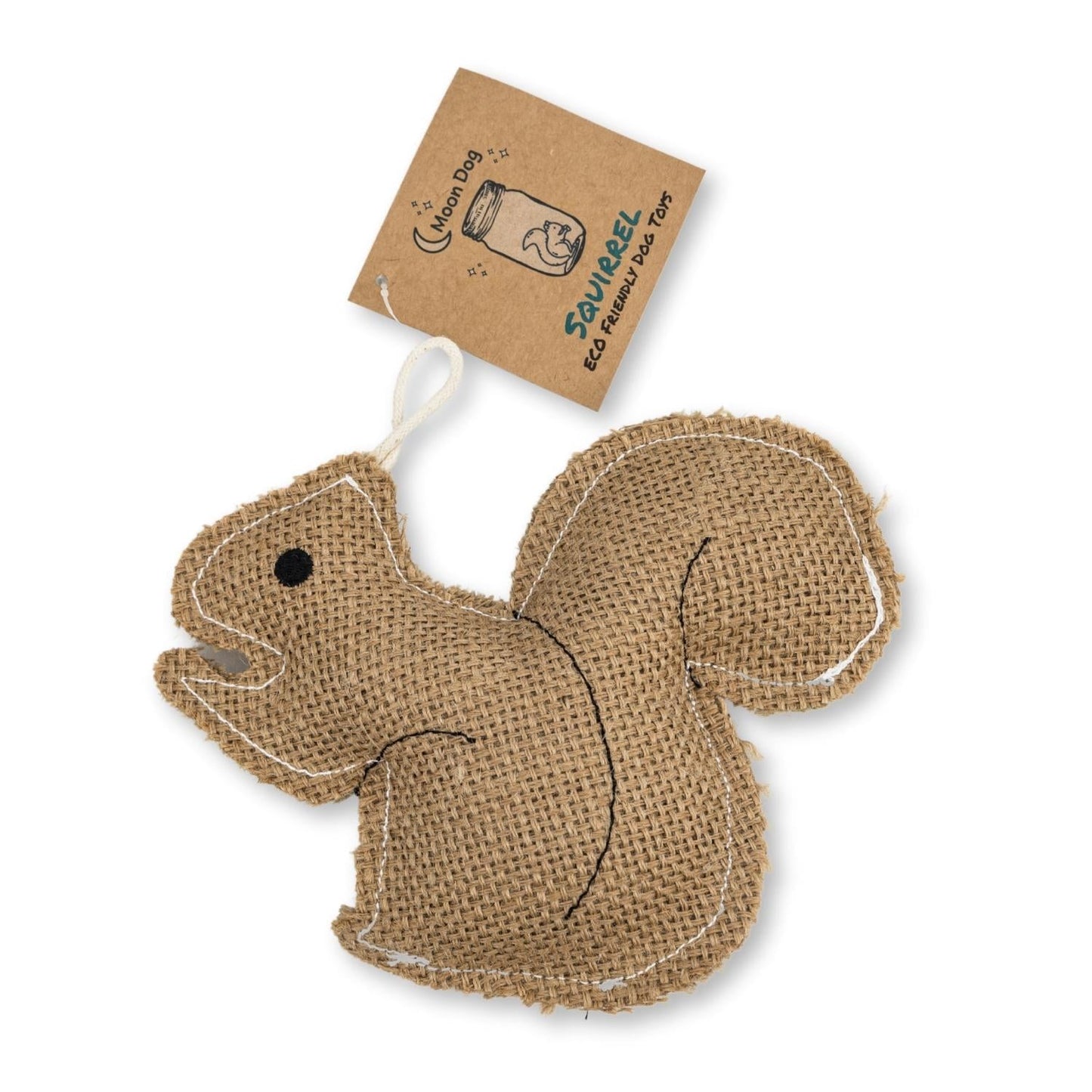 Dog Treats Rustic Jute Squirrel Chew Toy Non-Toxic Safe Soft - main product image for dog treats