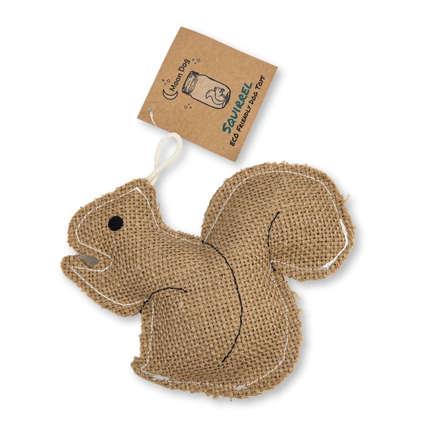 Dog Treats Rustic Jute Squirrel Chew Toy Non-Toxic Safe Soft - main product image for dog treats
