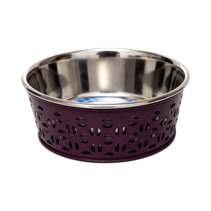 Country Living Set of 2 Stainless Steel Dog Bowls –