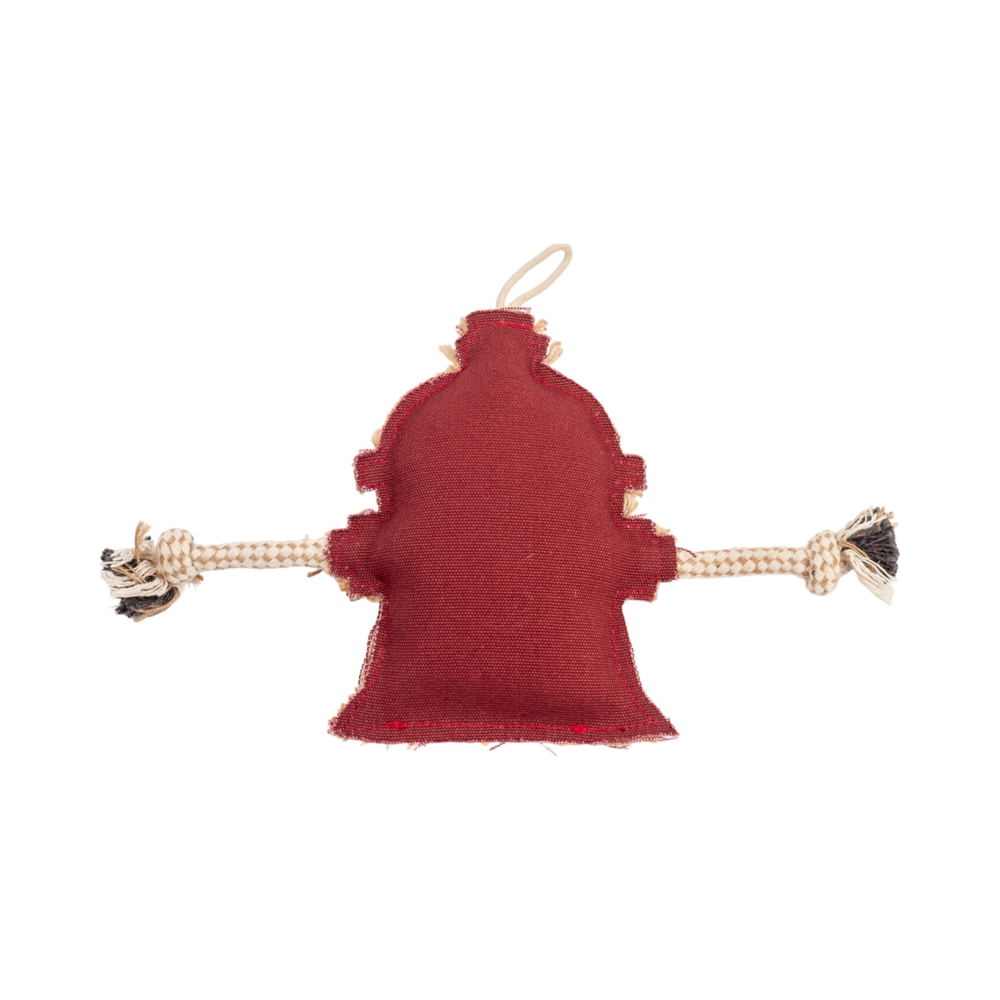 Dog Treats Country Living Canvas Jute Fire Hydrant Chew Toy - close up product image for dog treats
