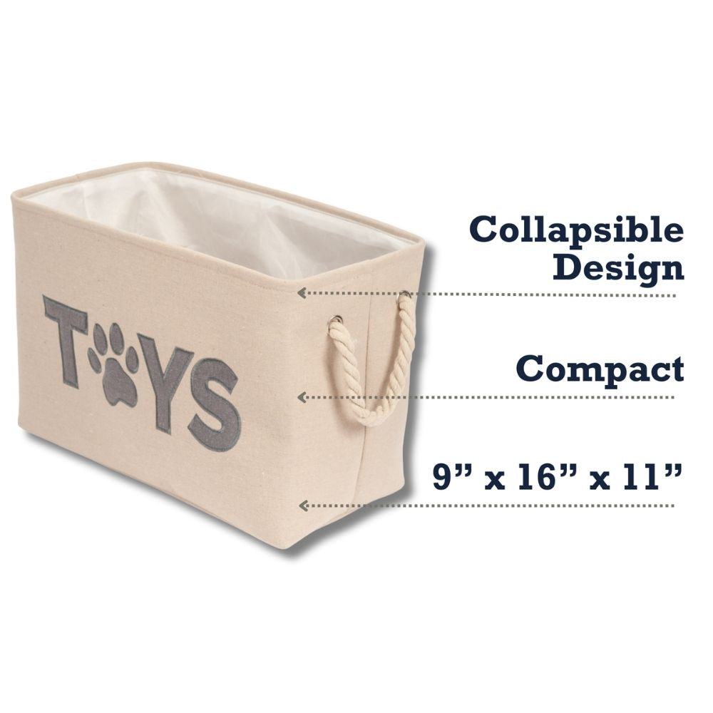 Dog Toy Country Living Foldable Fabric Toy Storage Bin Essen - gallery product image for dog toy