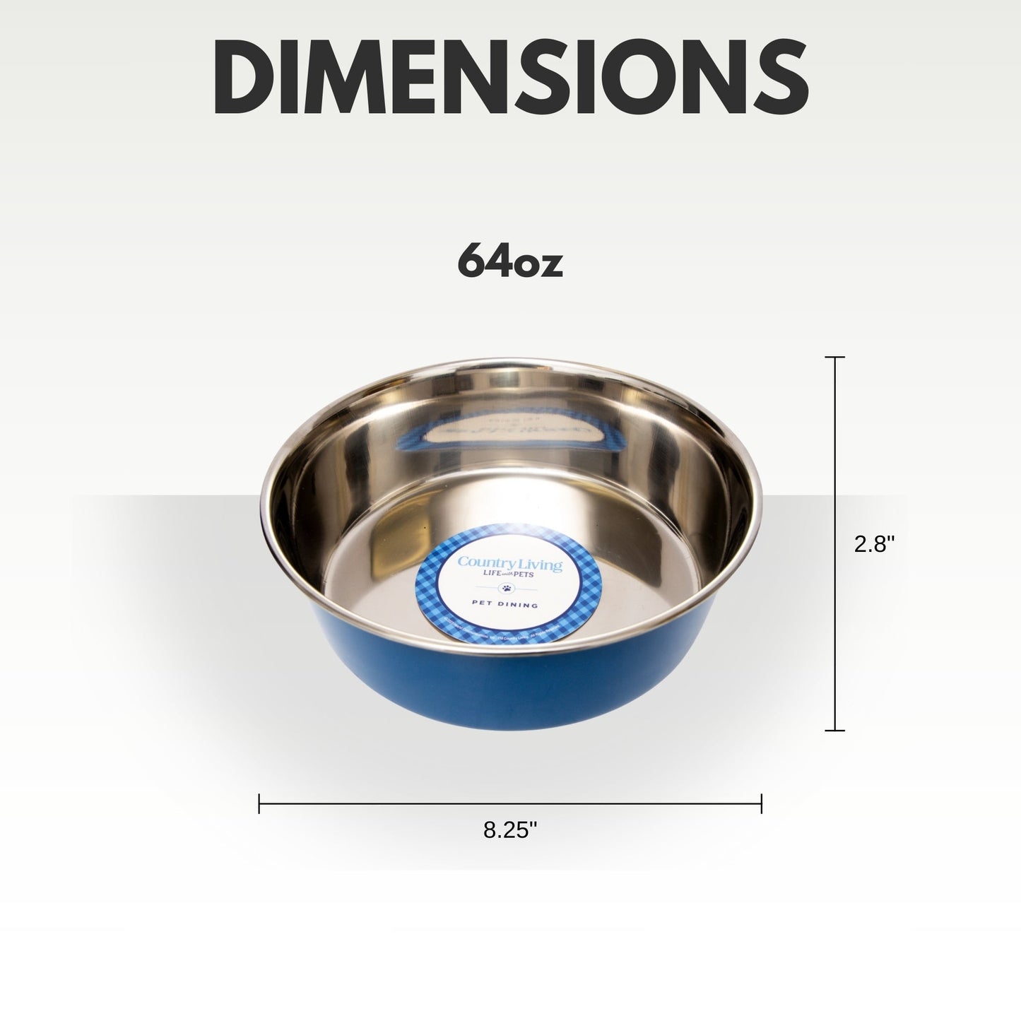 Dog Food Country Living Set of Heavy Gauge Stainless Steel - gallery product image for dog food