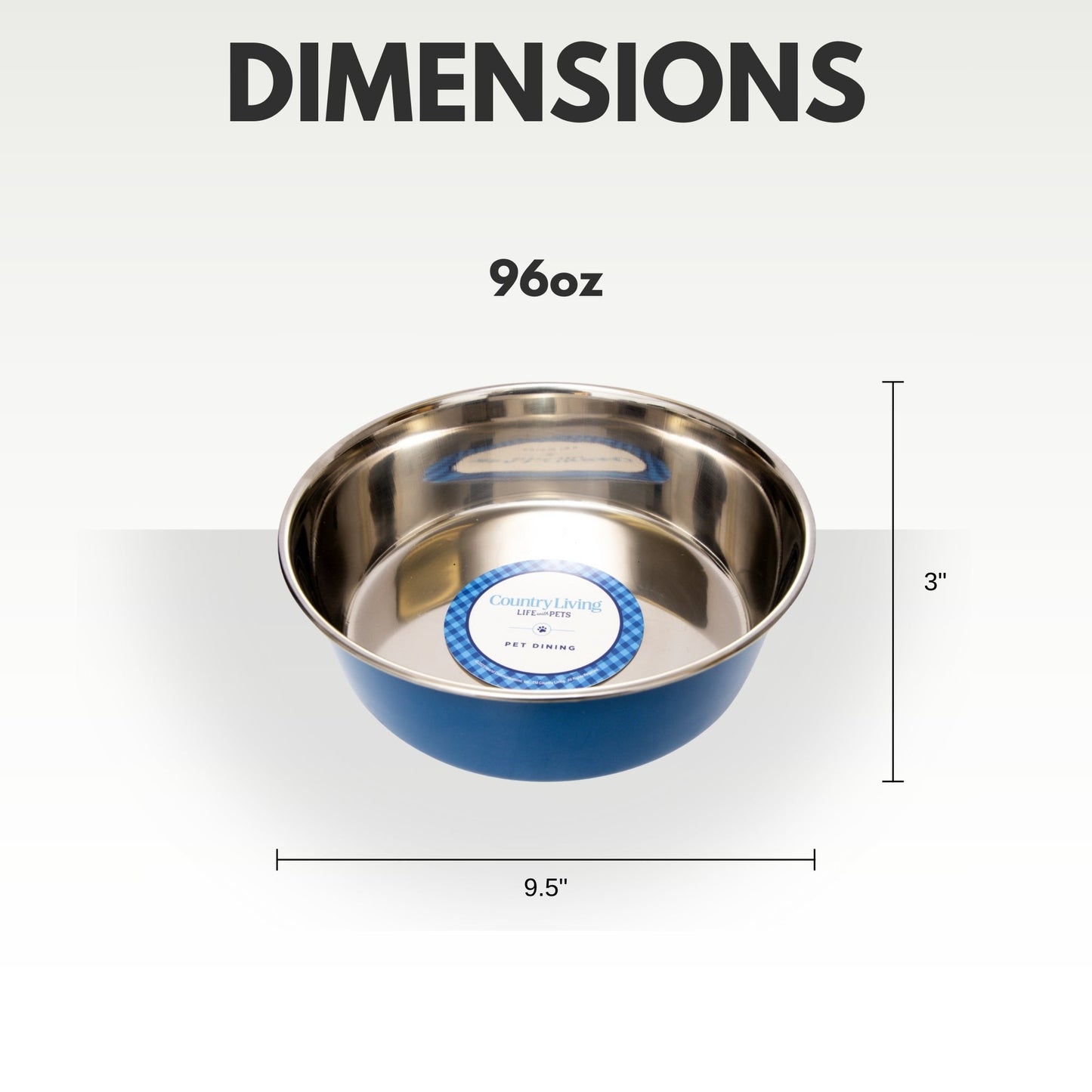 Dog Food Country Living Set of Heavy Gauge Stainless Steel - gallery product image for dog food