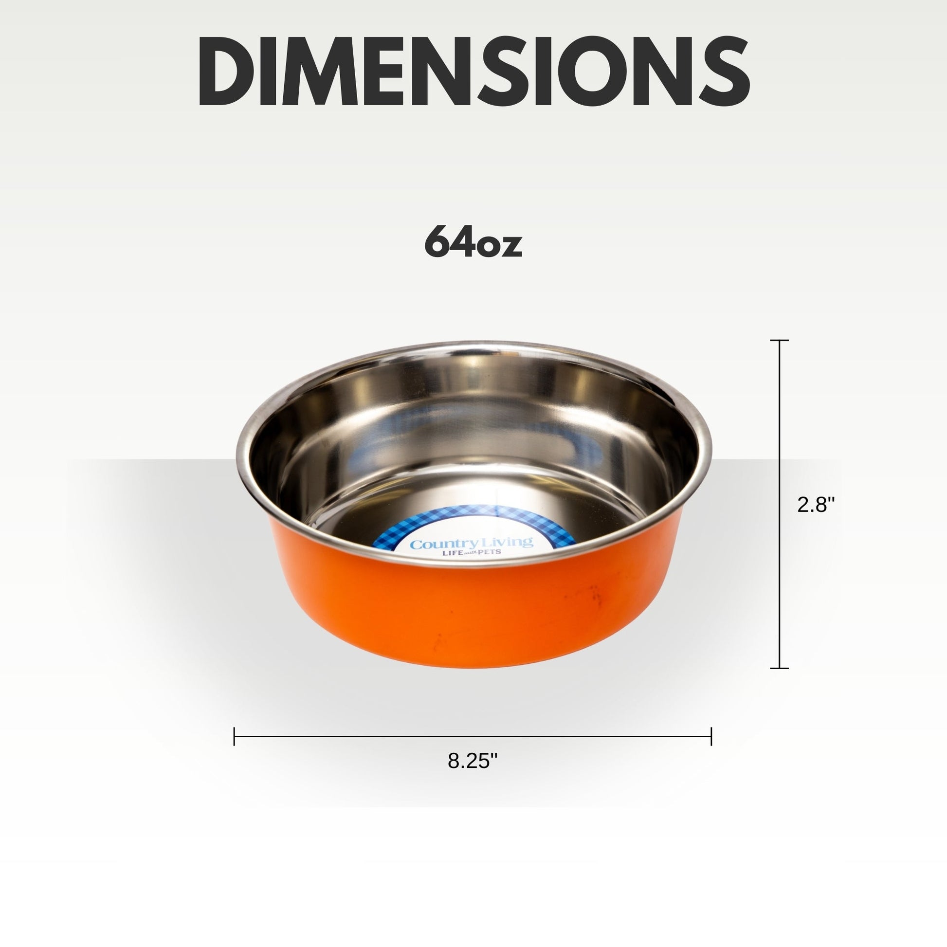 Dog Food Country Living Set of Heavy Gauge Stainless Steel - gallery product image for dog food