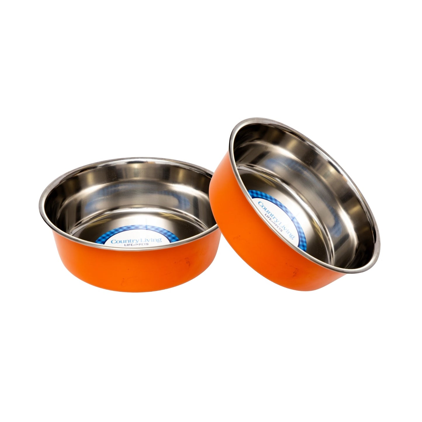 Dog Food Country Living Set of Heavy Gauge Stainless Steel - size and texture image for dog food