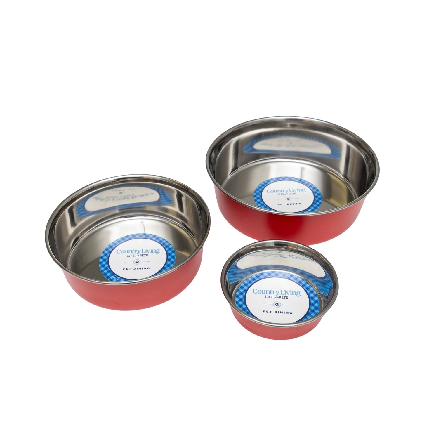 Dog Food Country Living Set of Heavy Gauge Stainless Steel - gallery product image for dog food