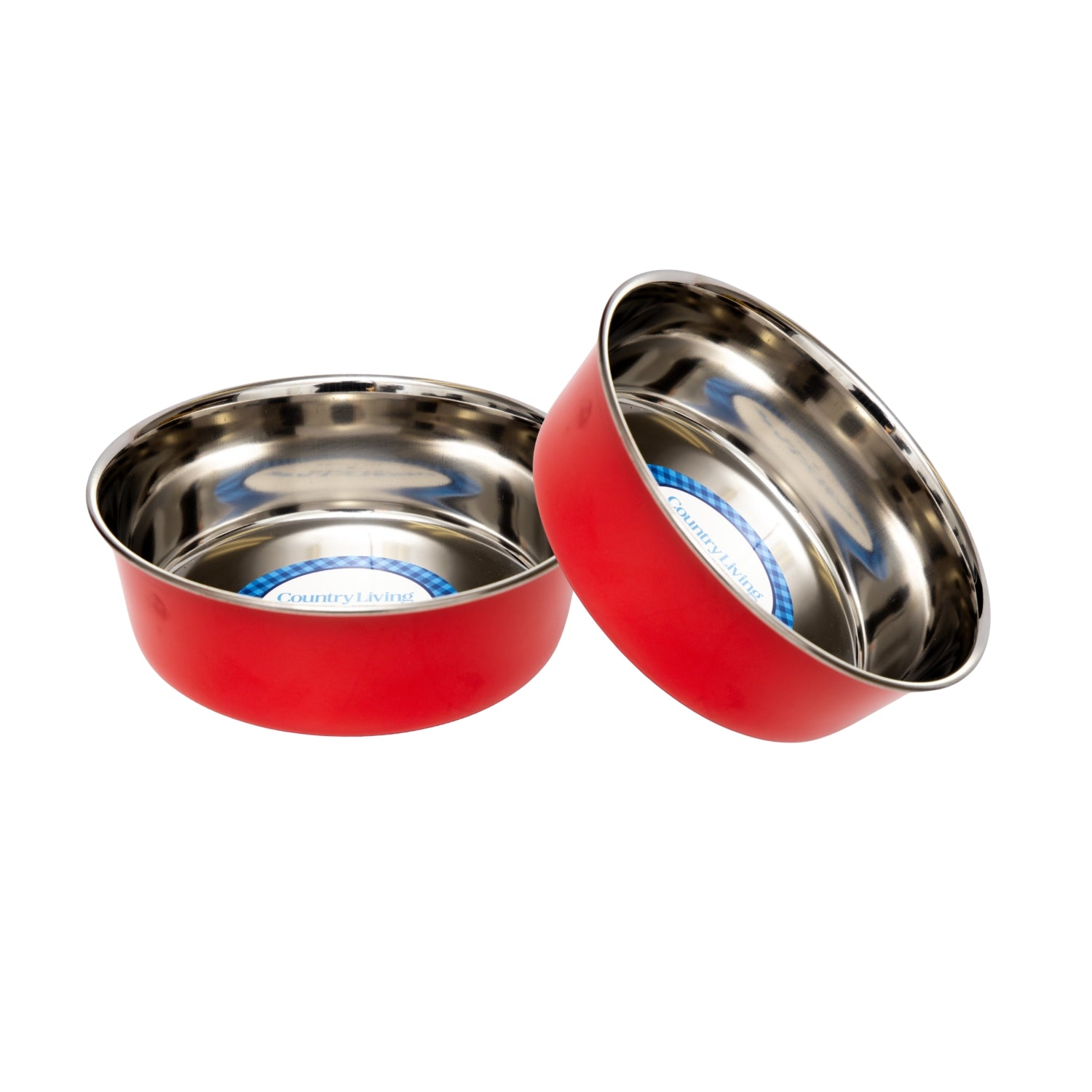 Dog Food Country Living Set of Heavy Gauge Stainless Steel - gallery product image for dog food