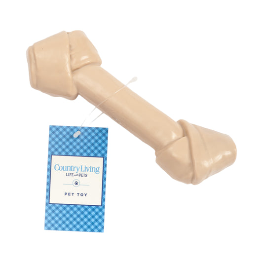 Durable bone-shaped dog toy from Purrfect Pet Kingdom, a long-lasting chew toy for aggressive chewers