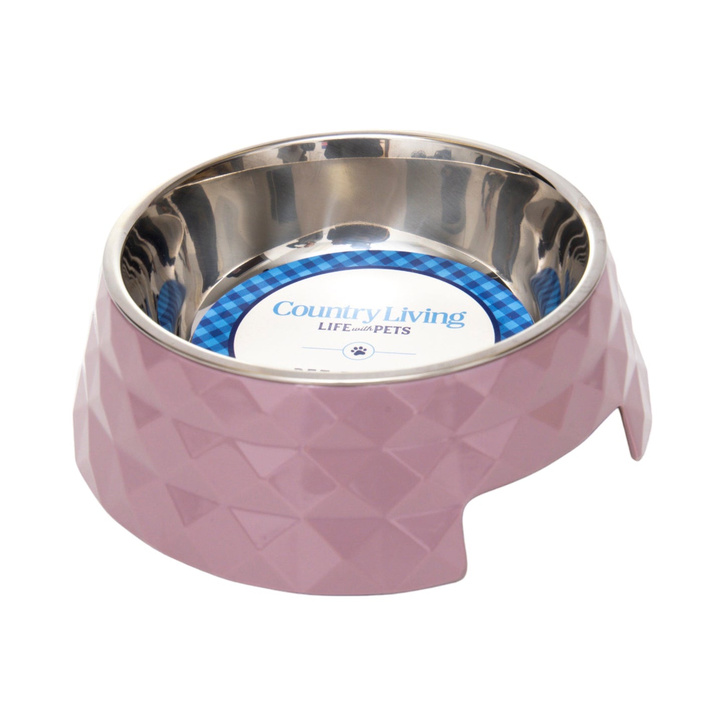 Luxury dog bowls non slip with a stylish pink design and durable stainless steel interior for pets