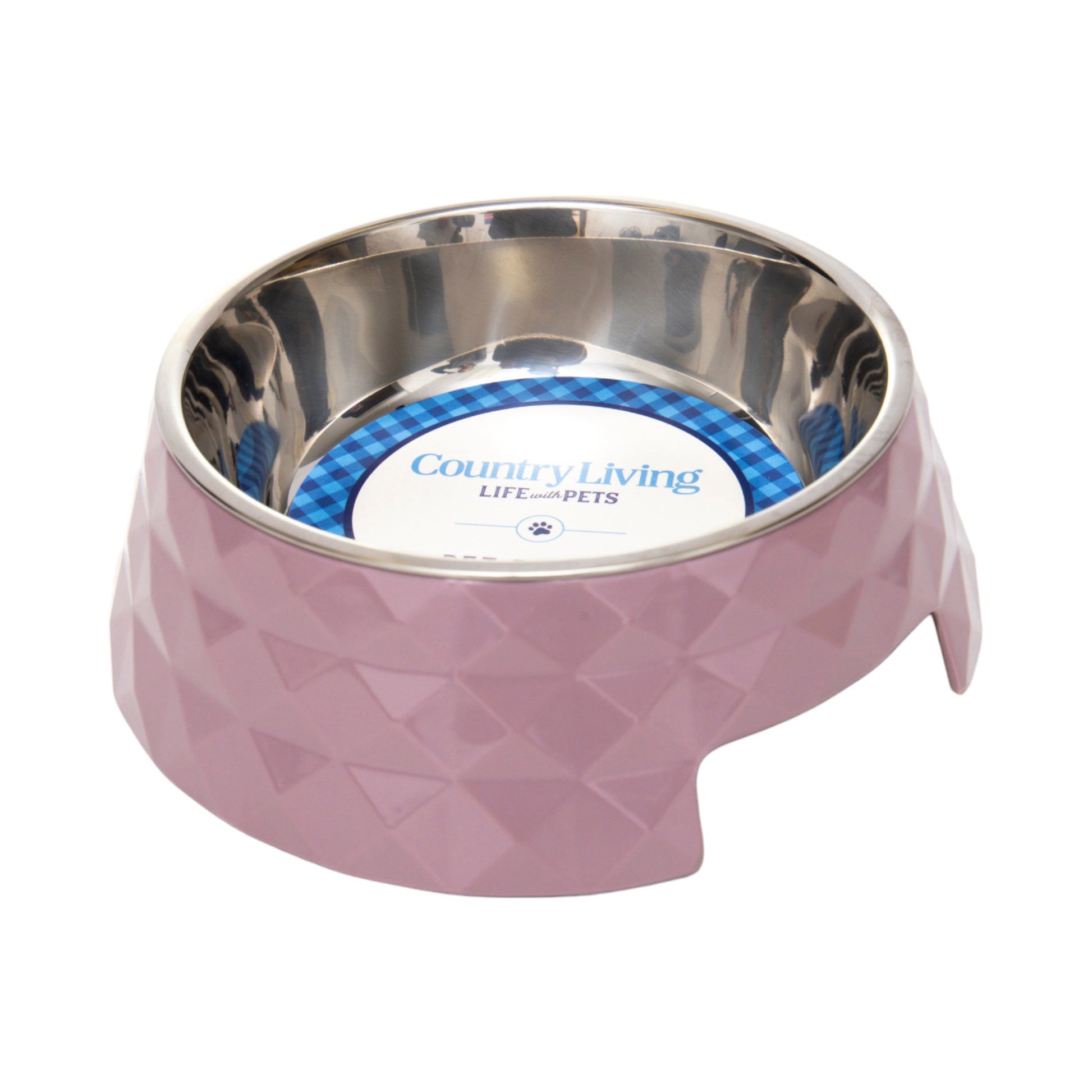 Luxury dog bowls non slip with a stylish pink design and durable stainless steel interior for pets