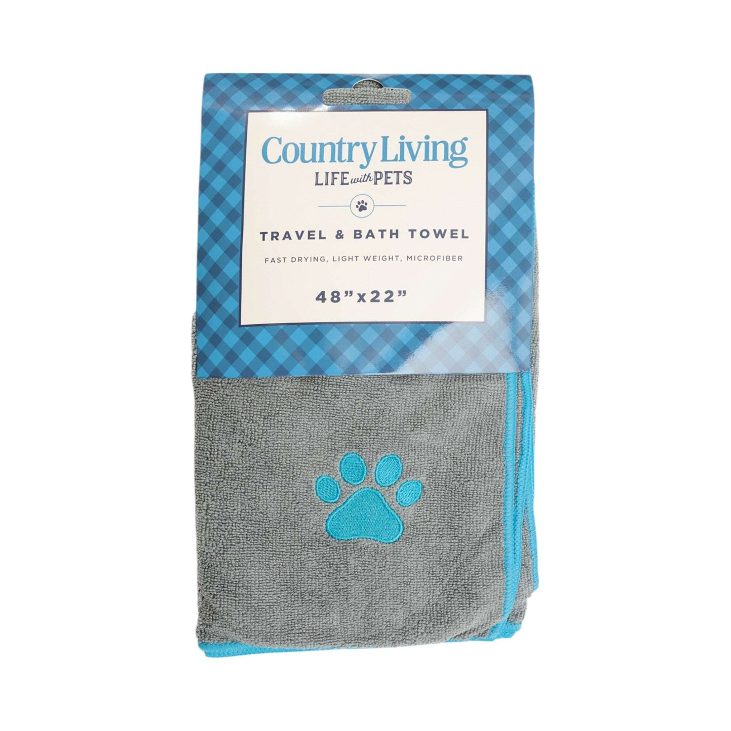 Luxury pet bath towel for dogs, fast drying, lightweight, and microfiber material for convenient grooming.