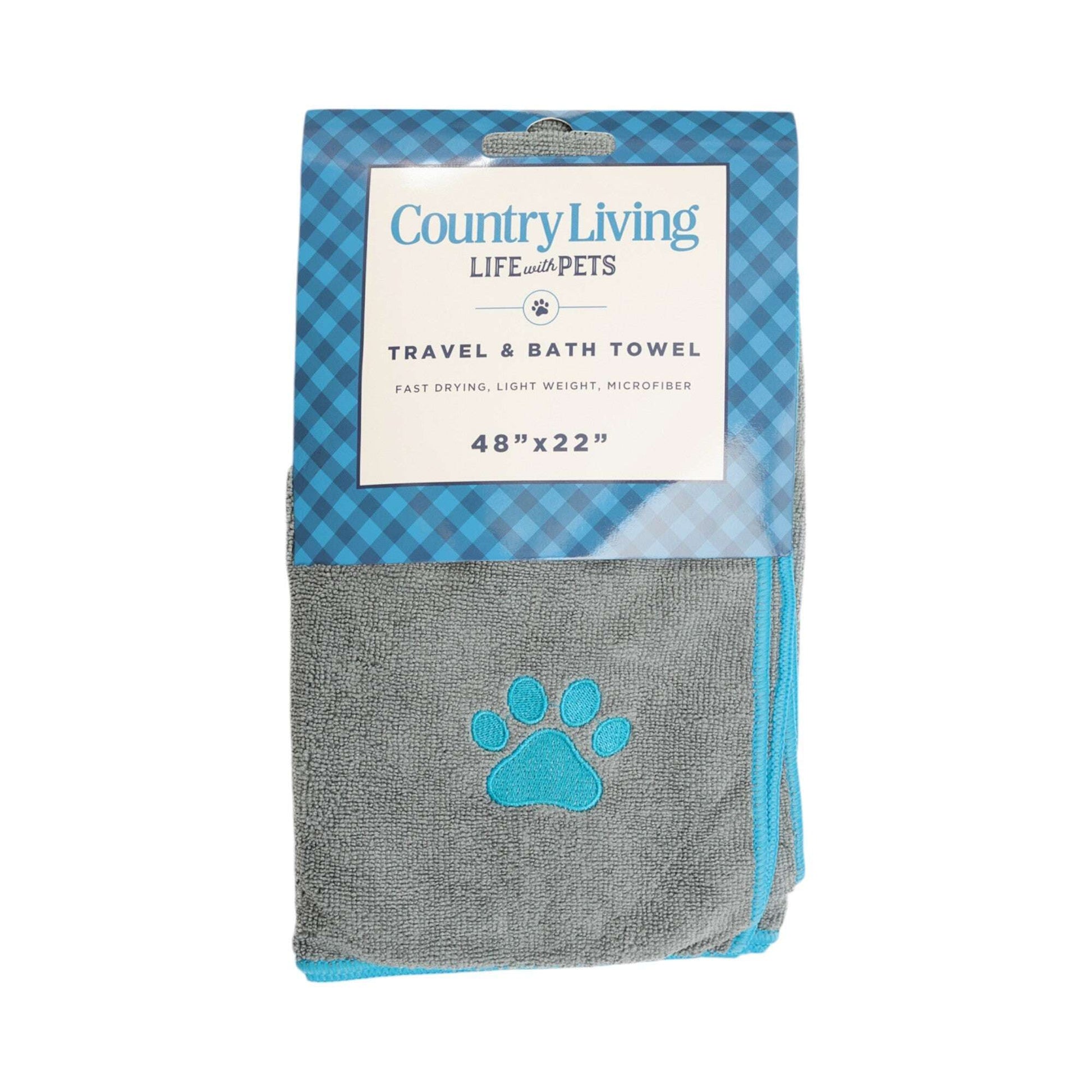 Luxury pet bath towel for dogs, fast drying, lightweight, and microfiber material for convenient grooming.