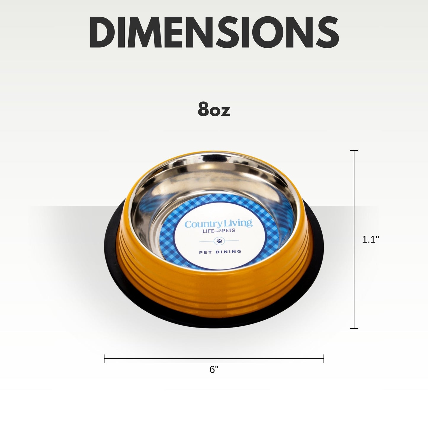 Luxury pet feeding bowls for cats and dogs featuring a non-slip design and 8oz capacity