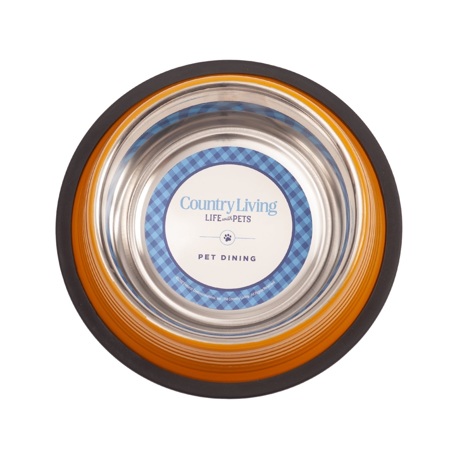 Luxury pet feeding bowls for cats and dogs with non-slip rubber base and stainless steel interior