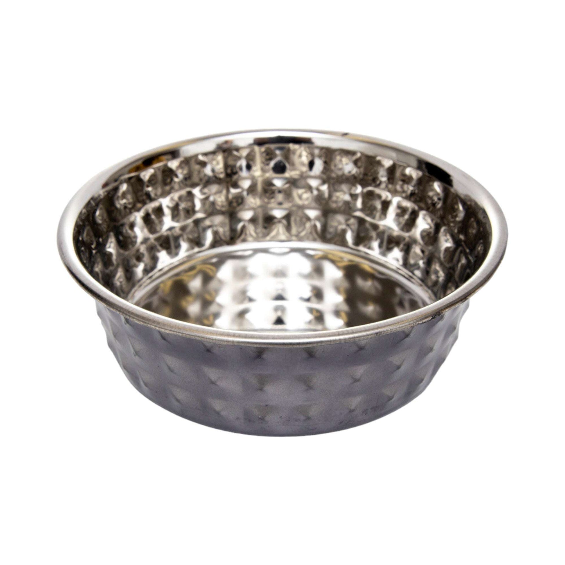 Non-slip stainless steel dog dish set featuring a durable and stylish design for pet feeding