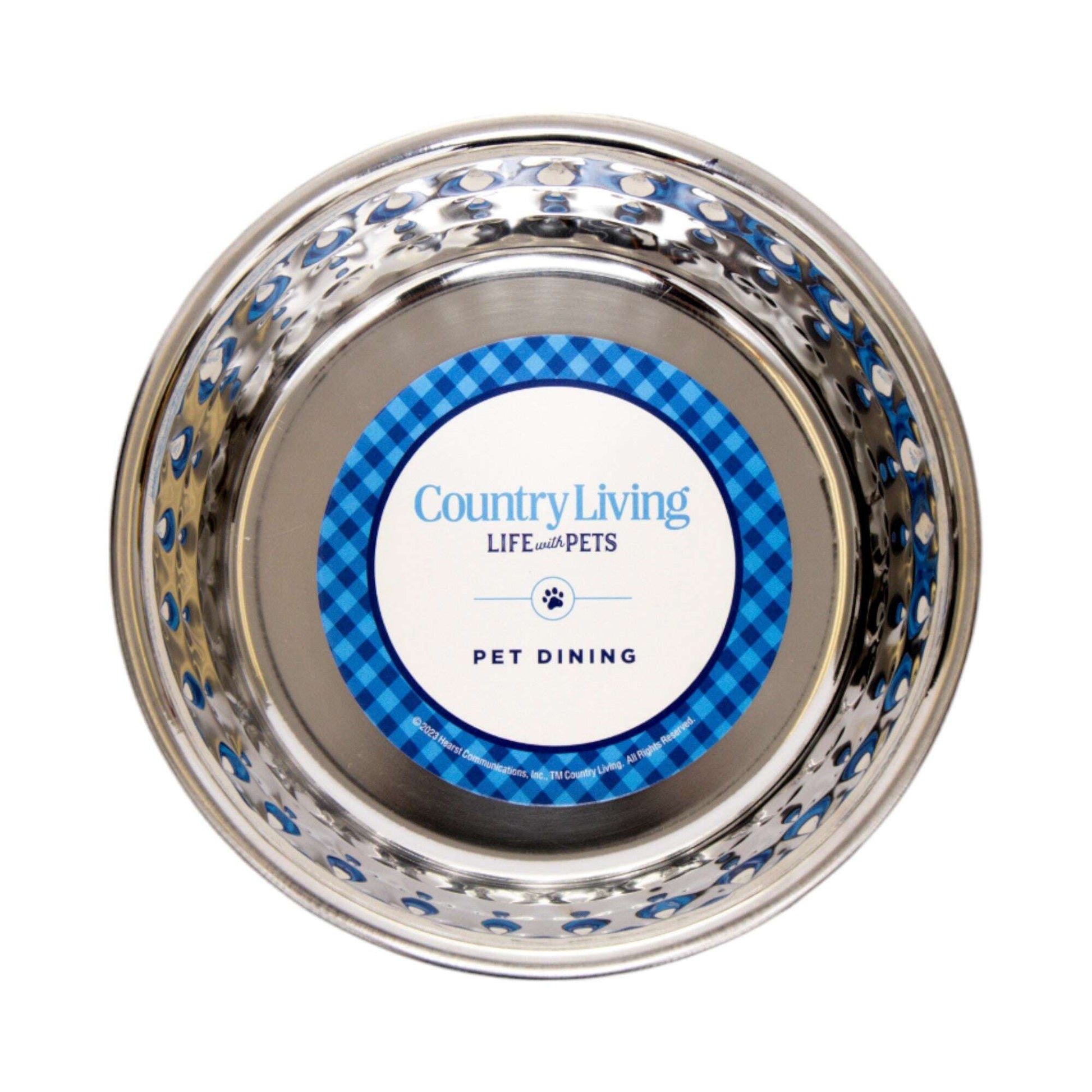 Non-slip stainless steel dog dish set from Purrfect Pet Kingdom with an attractive design for pet dining